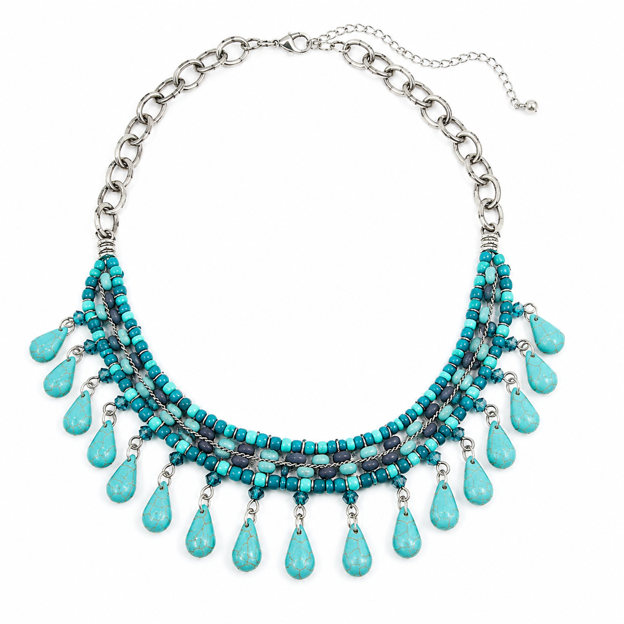 Laguna Turquoise Cascade Necklace