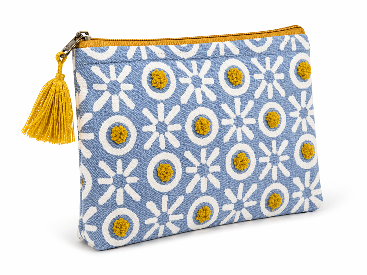 Daisy Drift Carry Pouch – Coastal Cosmetic Bag