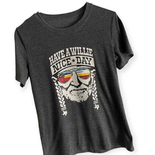 Have A Willie Nice Day Graphic Print Tee Shirt