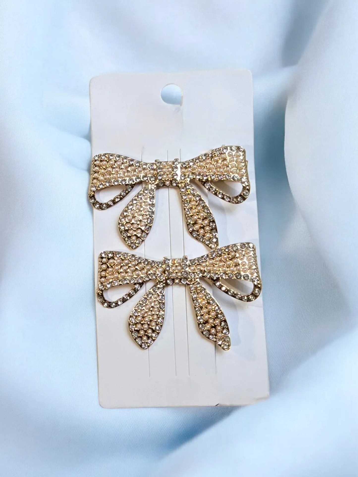 Wrapped Up in Rhinestones and Pearls 2 Piece Hair Pin Set