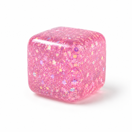 Soft Glitter Squishy Cube – Jelly Fidget Toy