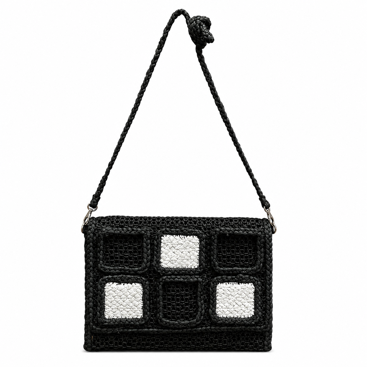 Harbor Patchwork Woven Crossbody Bag
