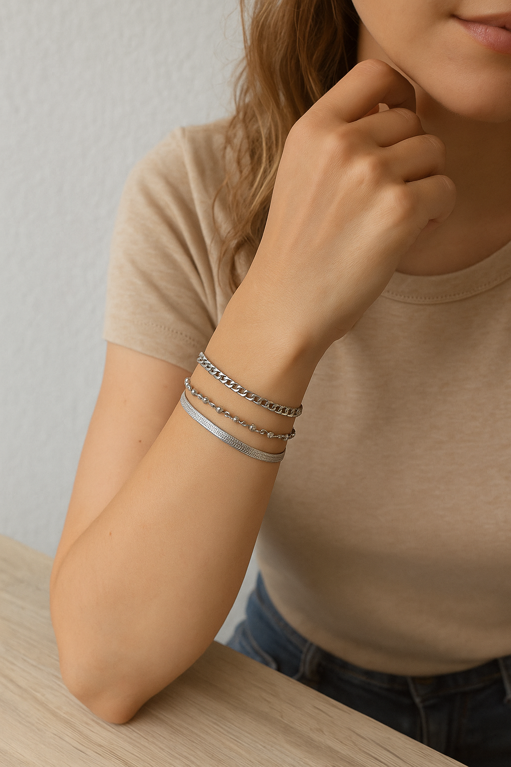 Everyday Stacks 3 Individual Bracelet Stacks Metal Fashion Sets