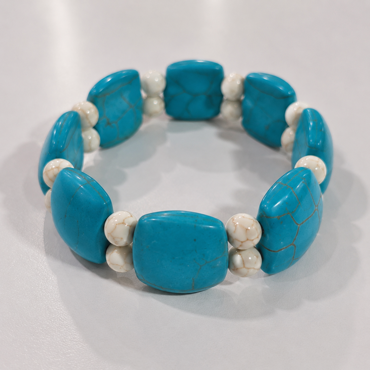 Turquoise Trails Stretch Bracelet