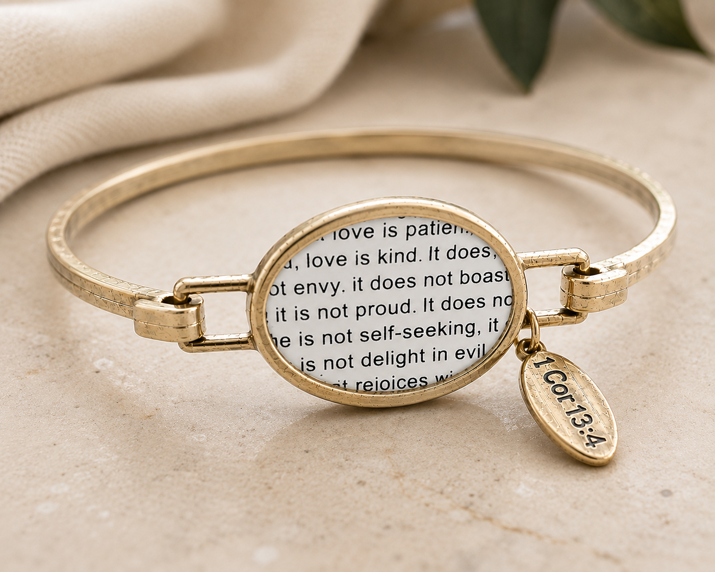 Love Never Fails Cuff Bracelet