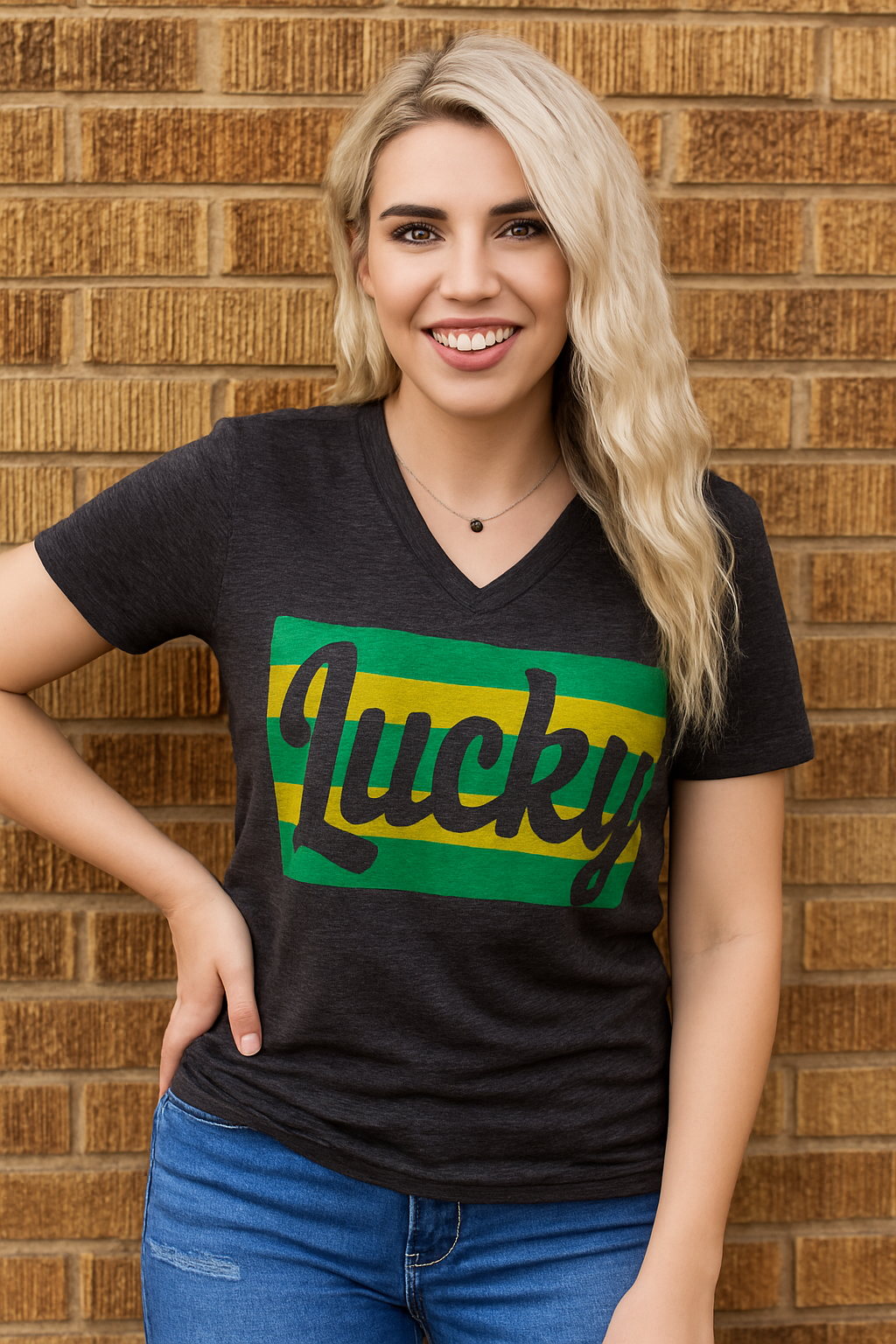Lucky Sparkle Graphic Tee – St. Patrick’s Day Glitter Edition