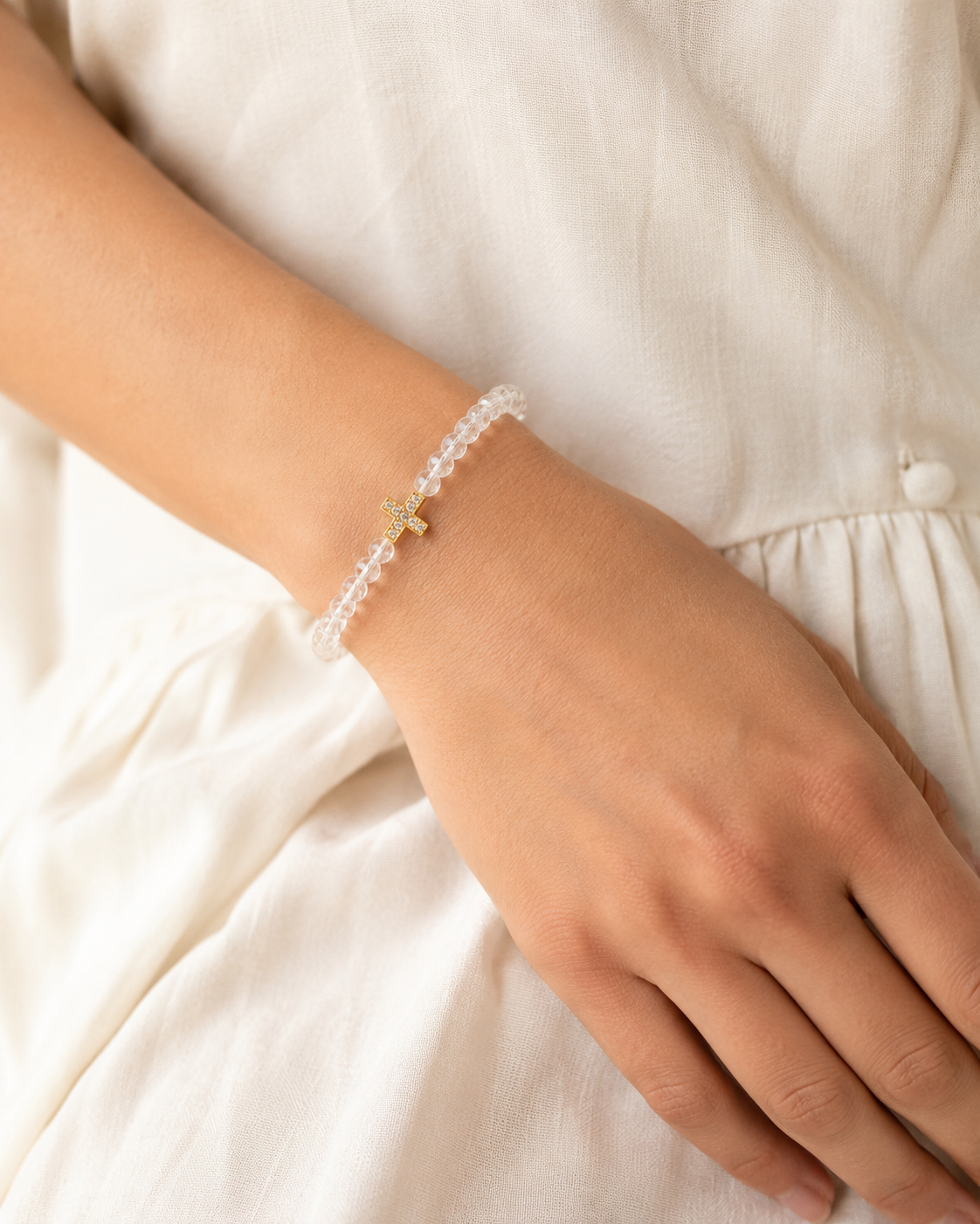 Everyday Faith Stretch Cross Bracelet