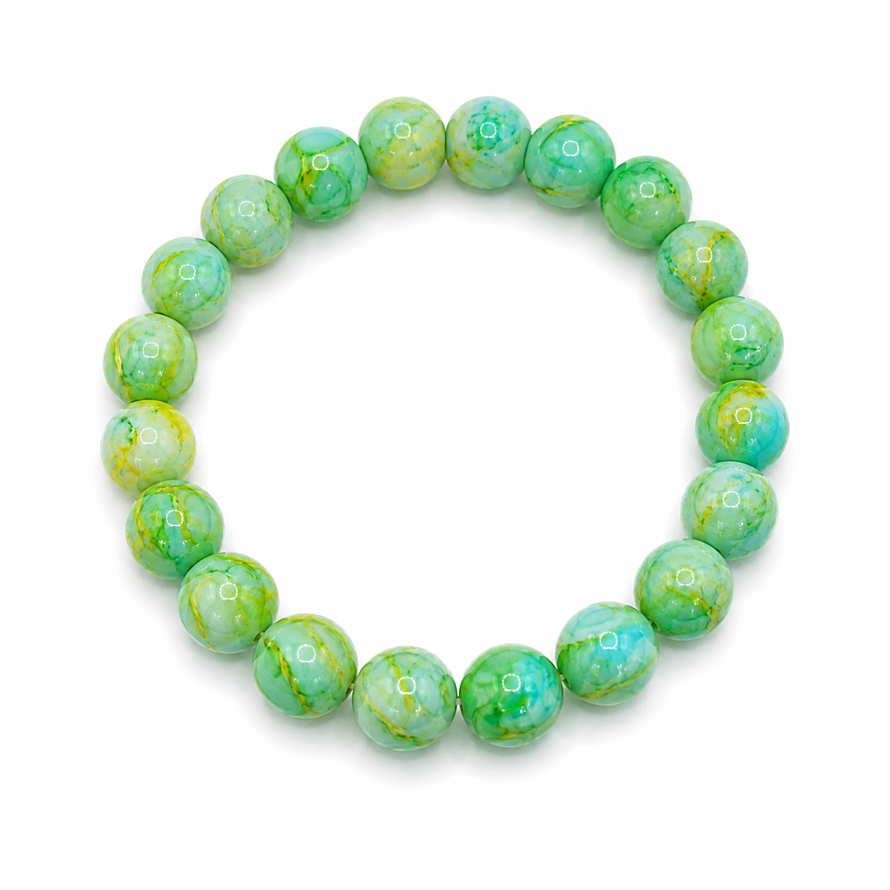 Tidewave Stackable Bracelet – Stretch Bead Bracelet in Multiple Colors