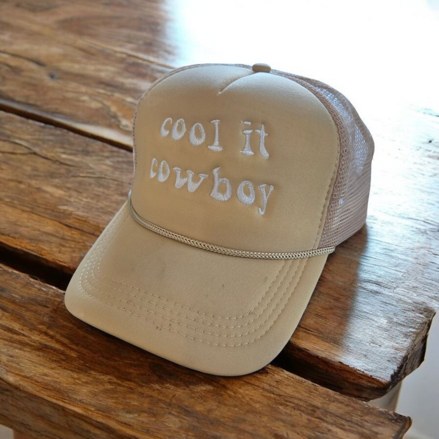 Cool It Cowboy Snapback Mesh Trucker Hat