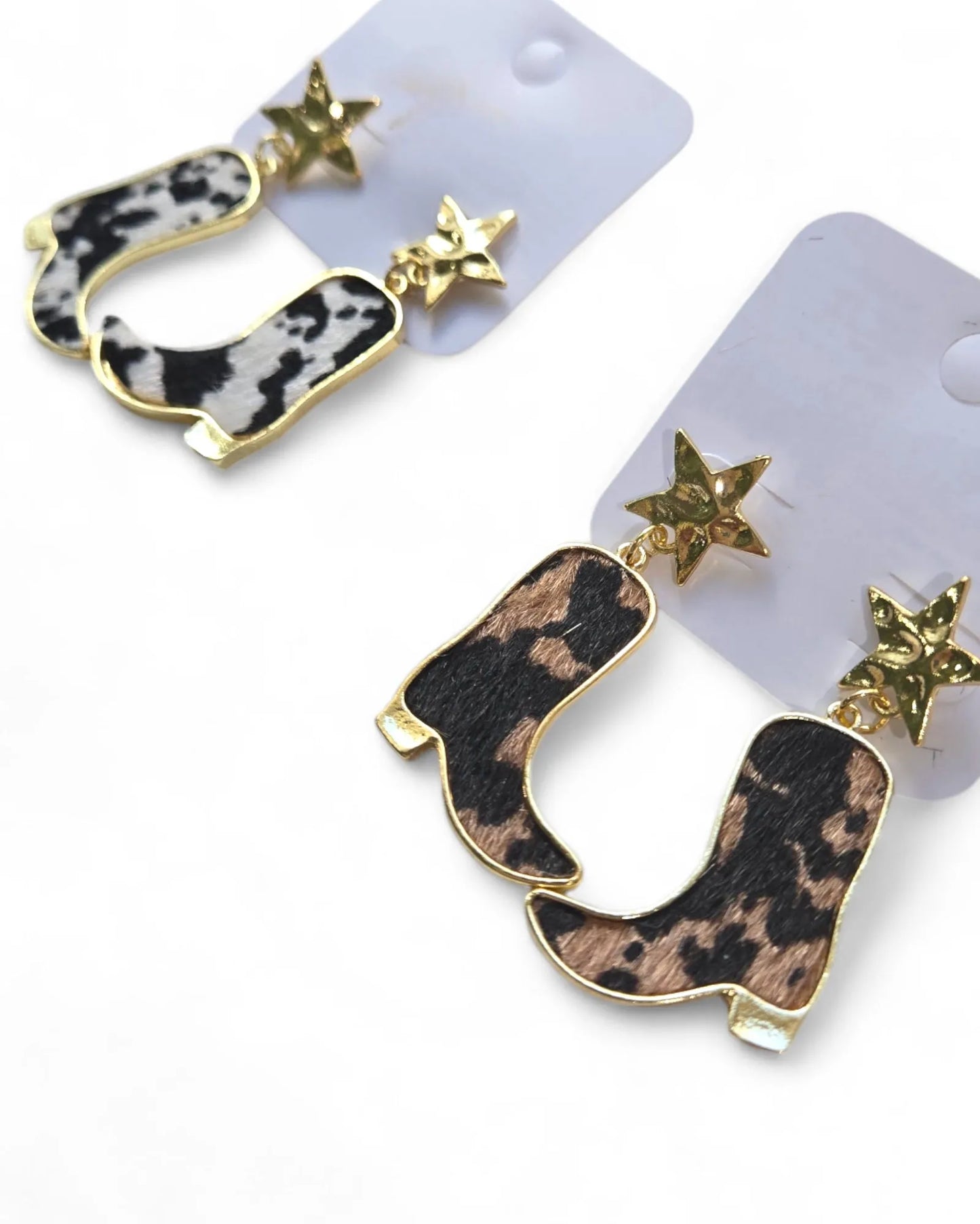 Until The Moos Come Home Western Boot Earrings