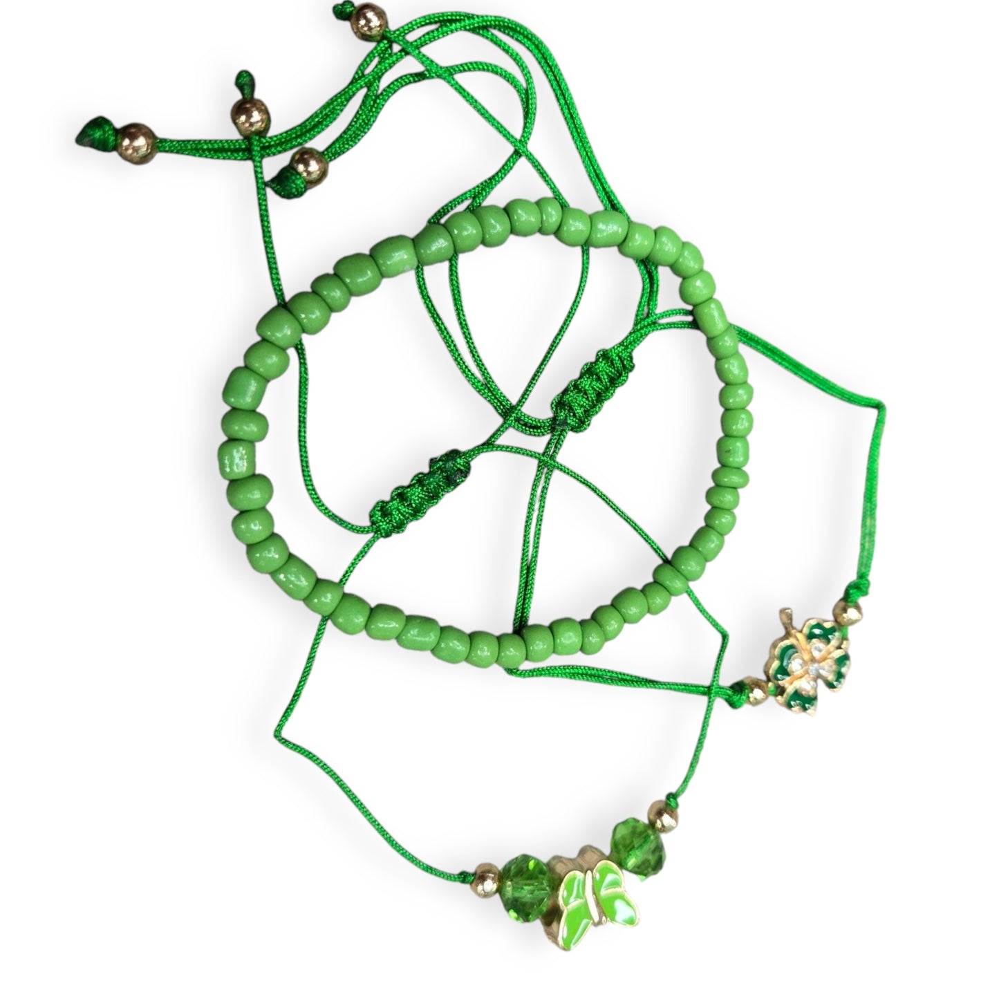 St. Patty's (3) Piece Pull String Bracelets