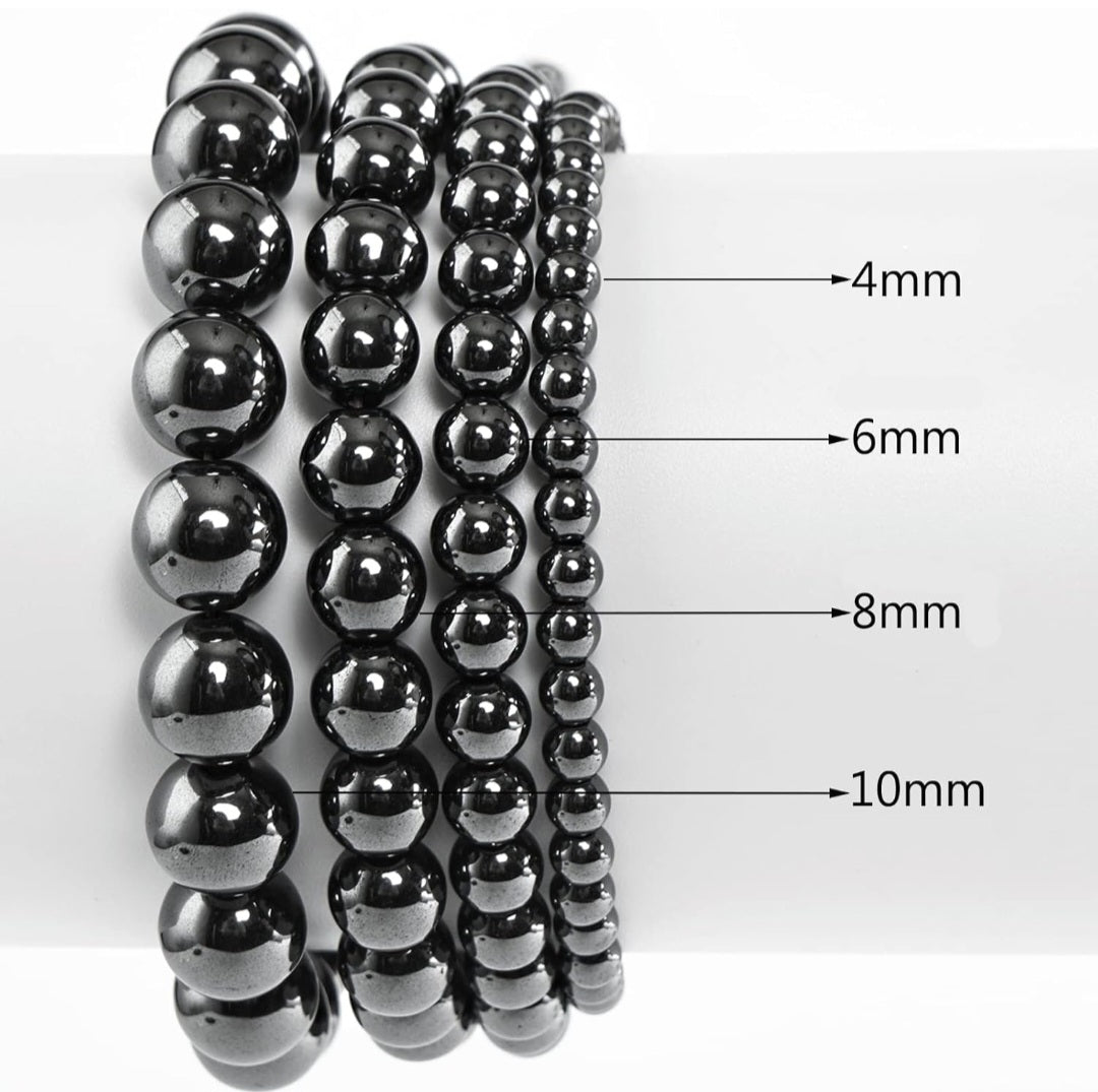 Hematite Stretch Circular Different Size Bracelets