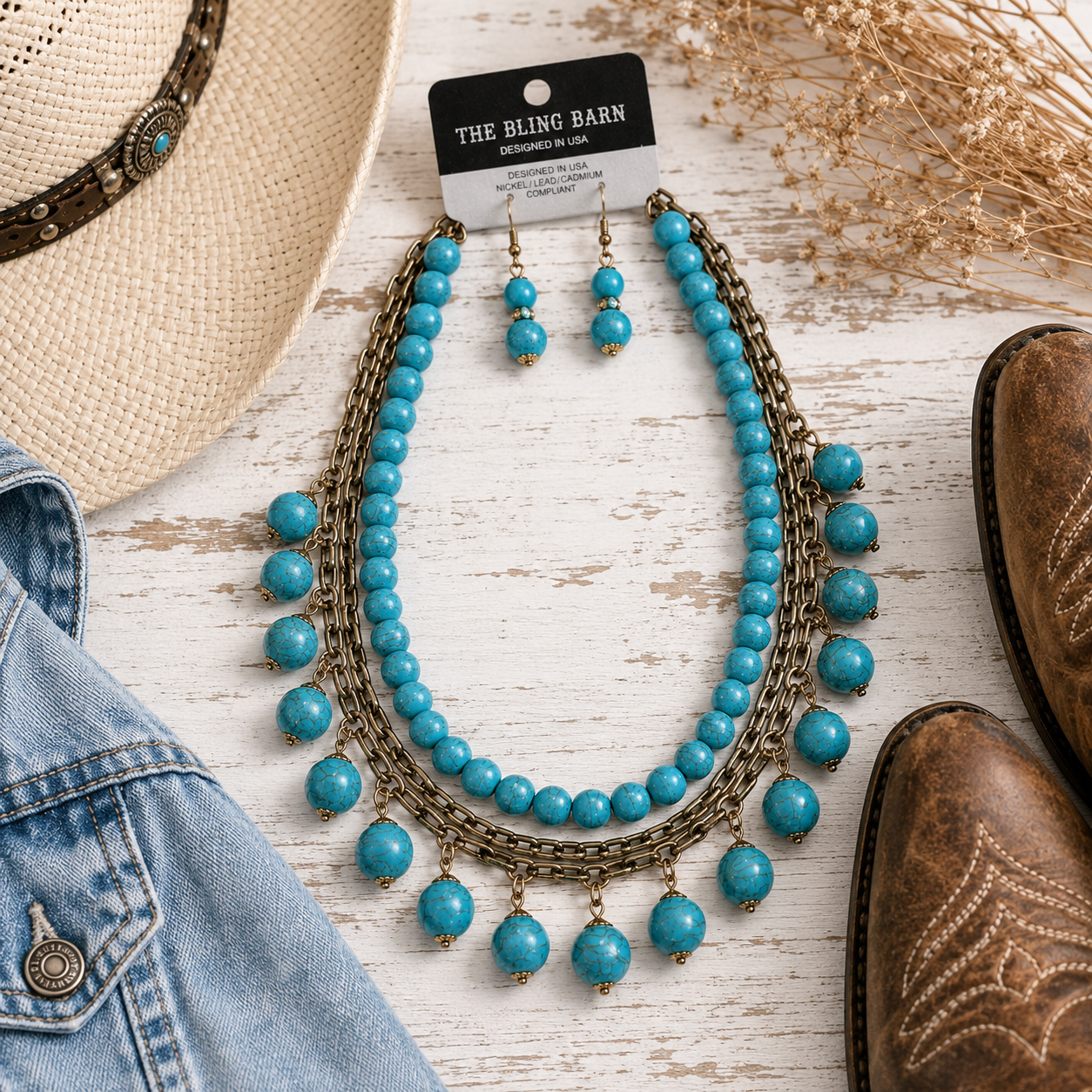 Canyon Keepsake Layered Turquoise Necklace Set