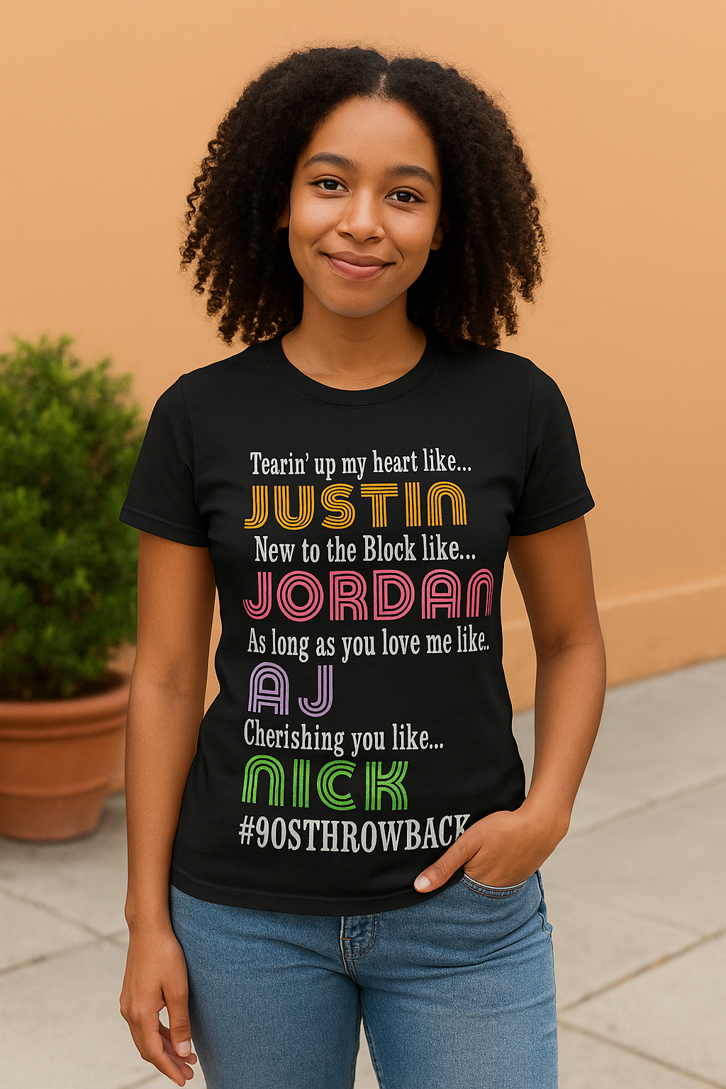 Throwback to 90s Music Scene Graphic Tee