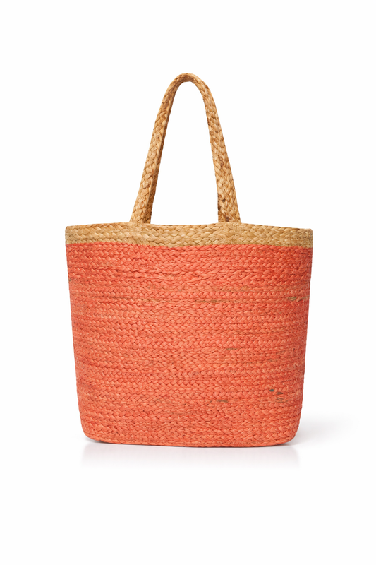 Coral Coast Woven Tote Bag – Coastal Cowgirl Summer Carryall