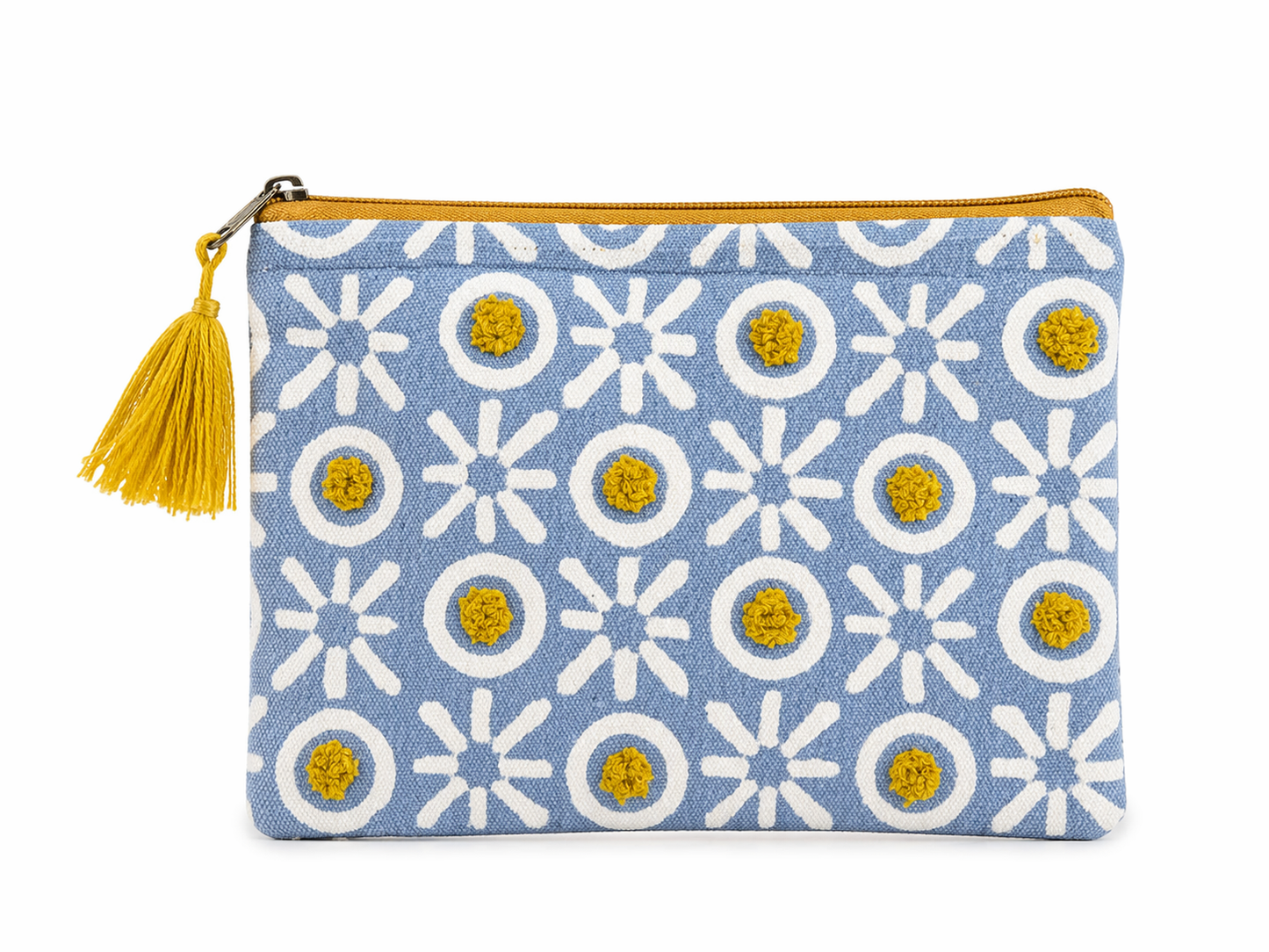 Daisy Drift Carry Pouch – Coastal Cosmetic Bag