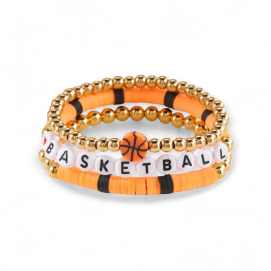 Let's Play Ball 3 Piece Stretch Bracelet Sets