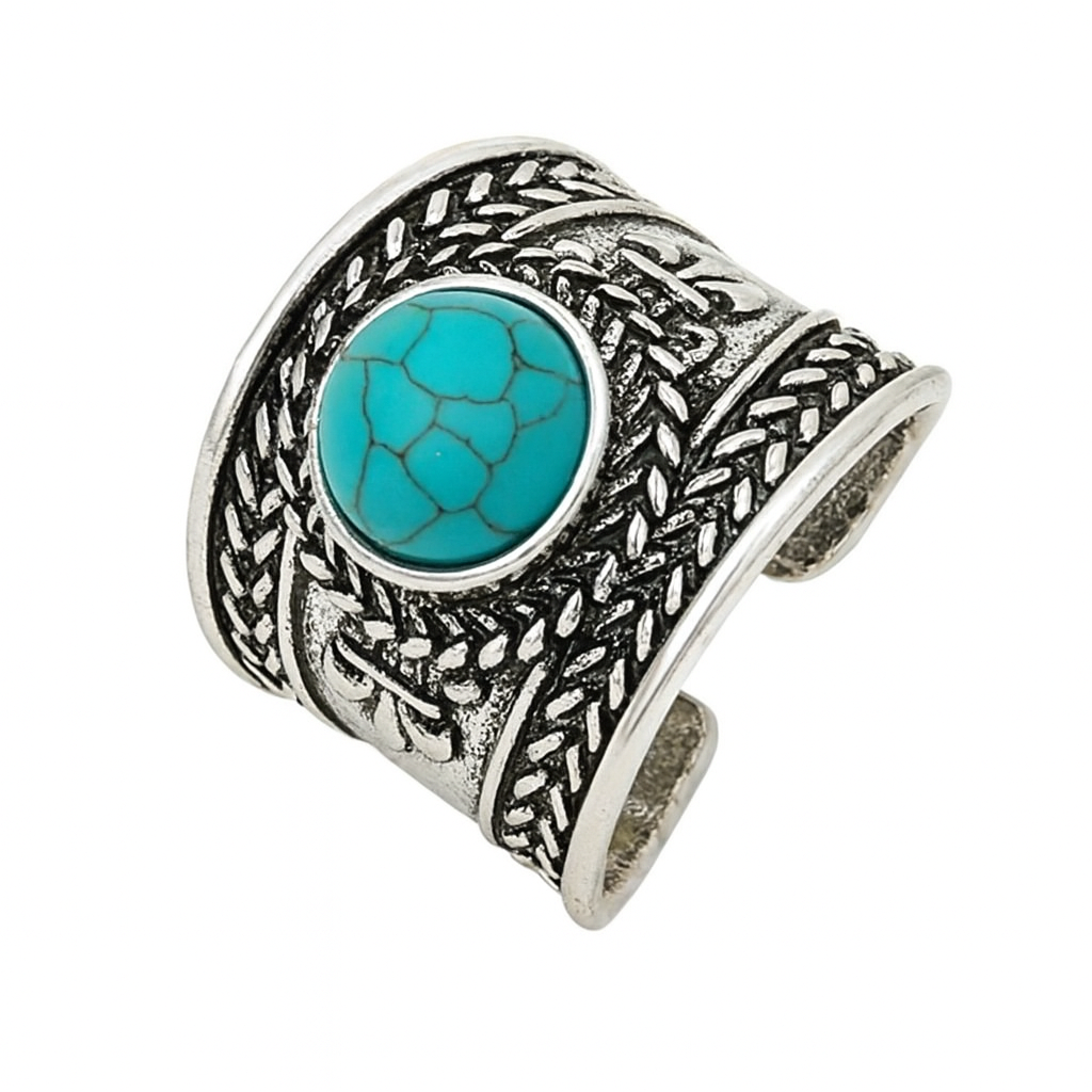 Turquoise Trail Cuff Ring