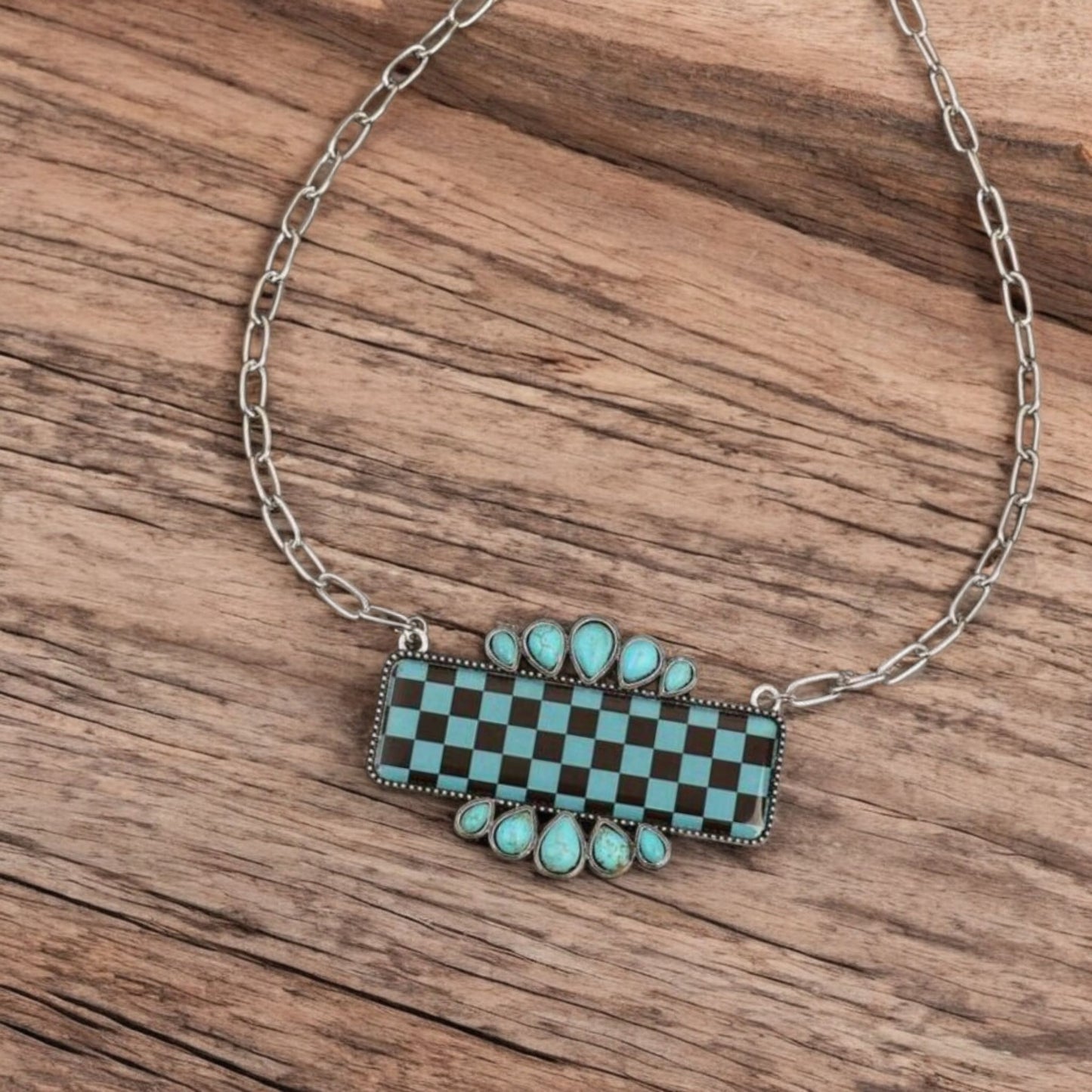 Winning The Big One Western Fashion Statement Necklace