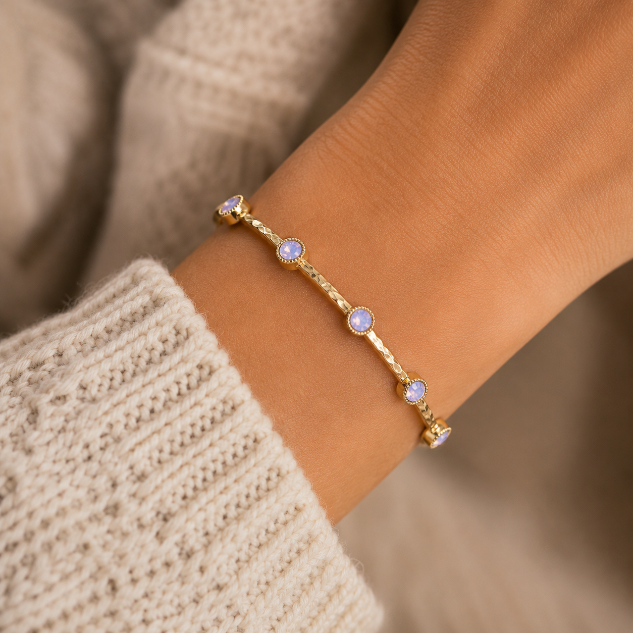 Moonlit Opal Bangle