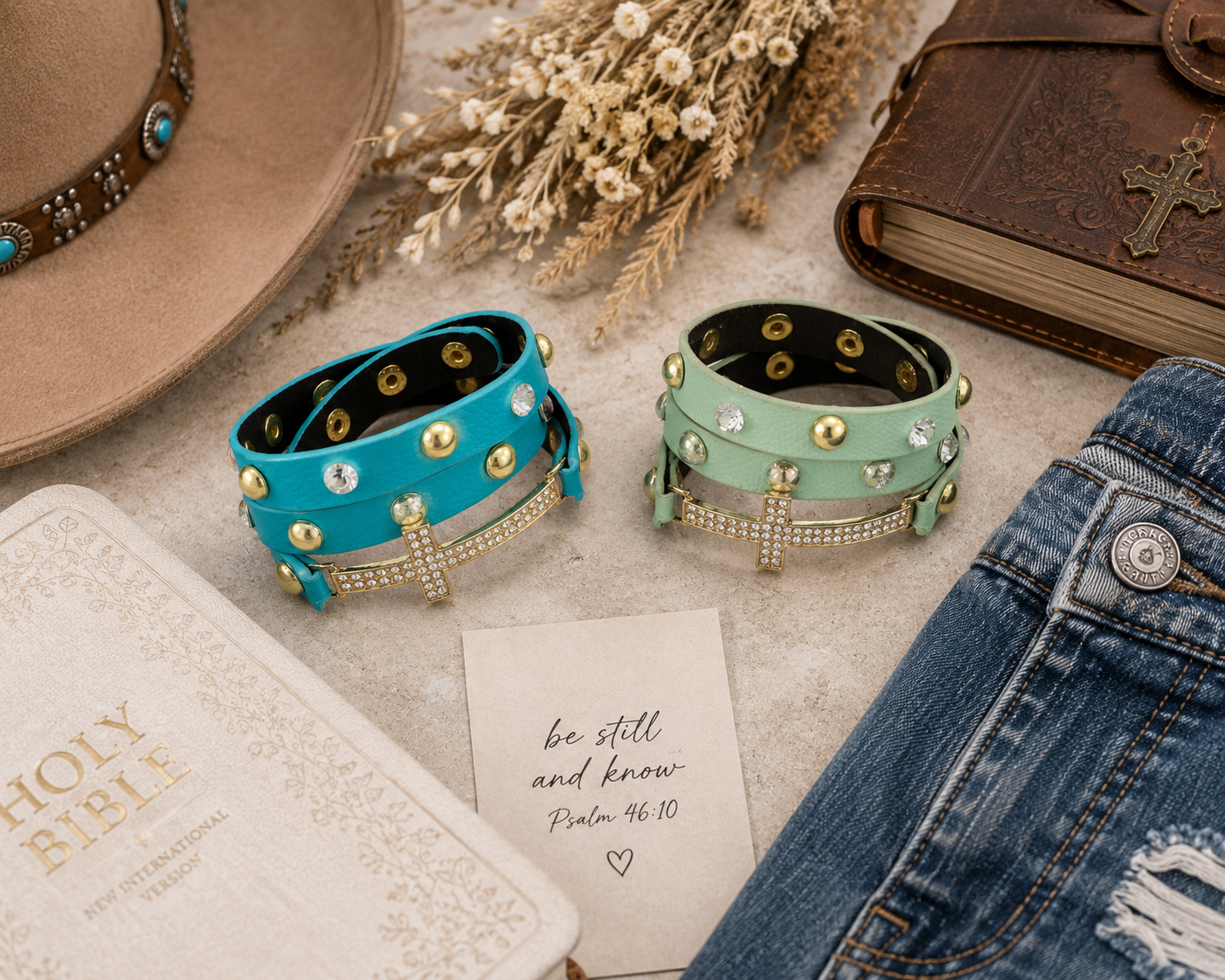 Faith Over Fear Wrap Bracelet