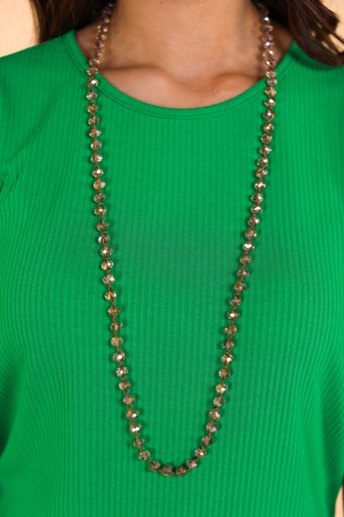 Essential Glass Bead Long Strand Necklaces