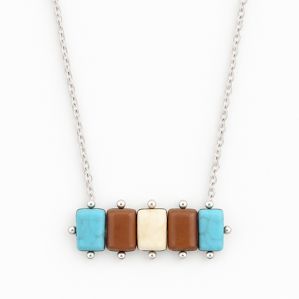 Perfectly Pulled Together Western Bar Necklace