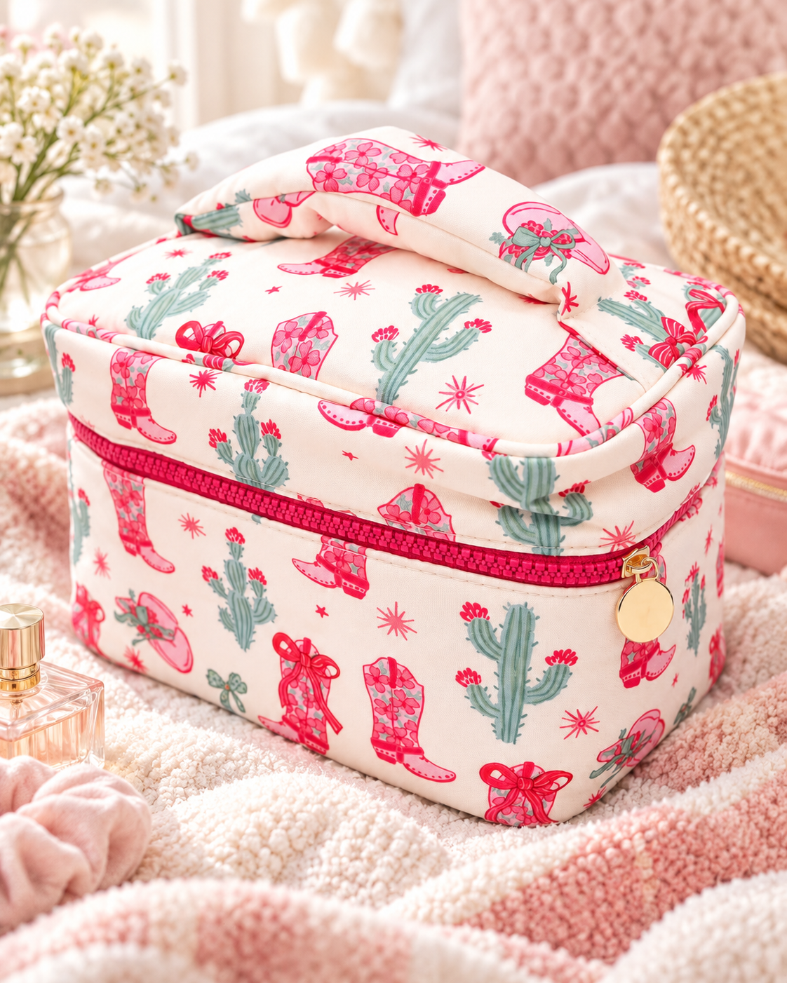 Desert Darling Western Travel Cosmetic Case