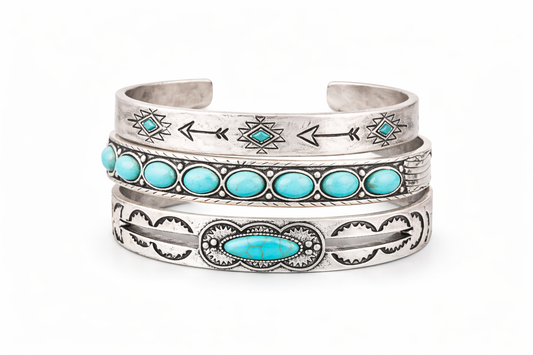 Desert Sky Turquoise Cuff Stack