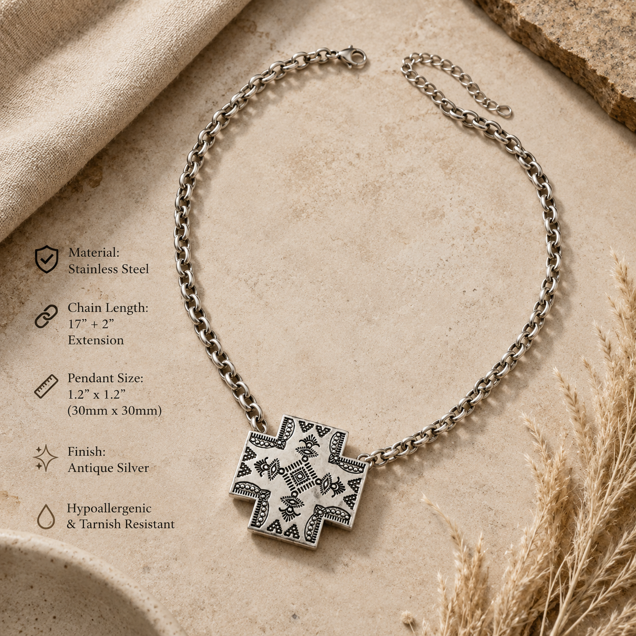 Outlaw Grace Cross Necklace
