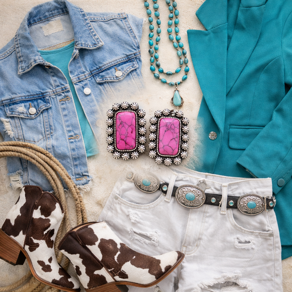 Prairie Bloom Concho Earrings