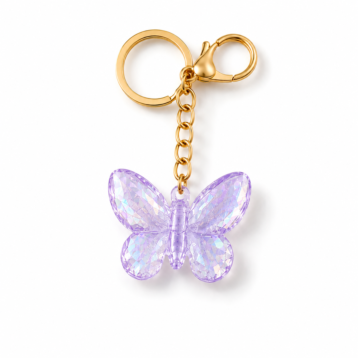 Flutter Glow Butterfly Keychain