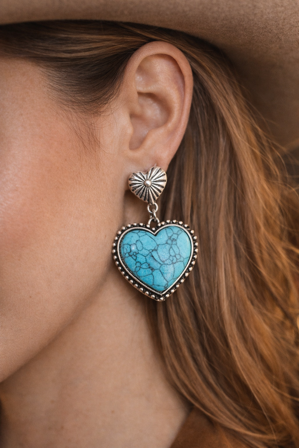 Heart of the West Turquoise Earrings