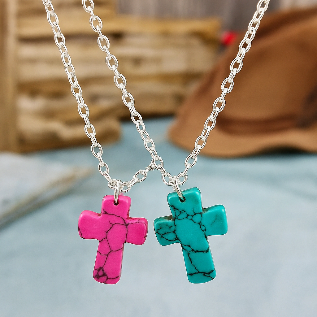 A Summertime Cross Dainty Necklace