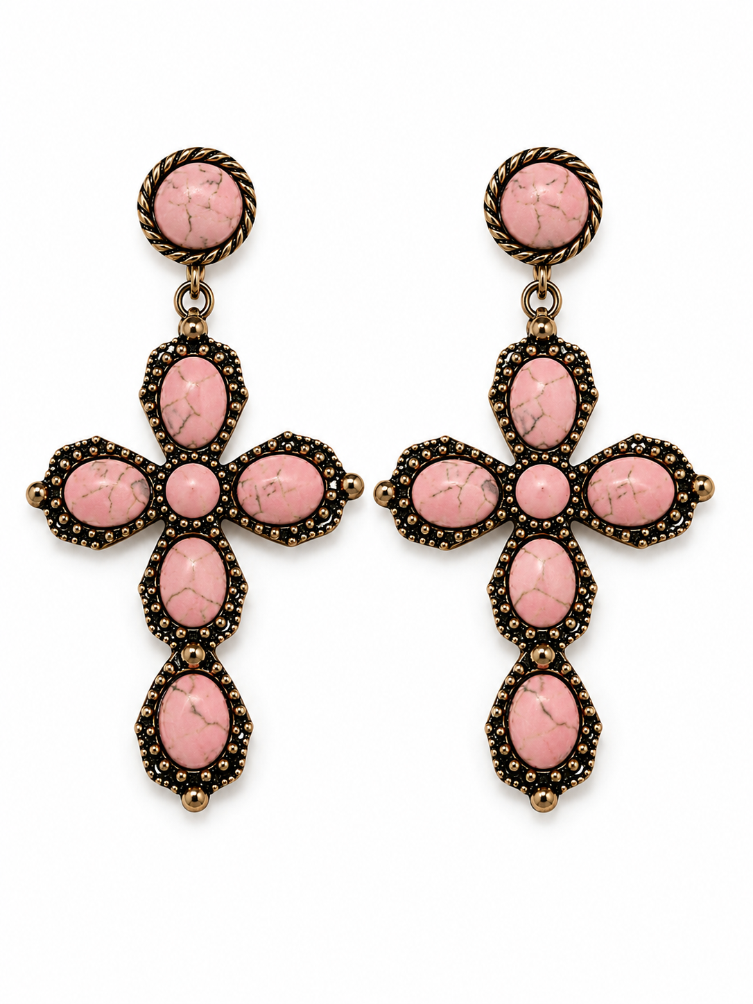 Grace Upon Grace Cross Earrings