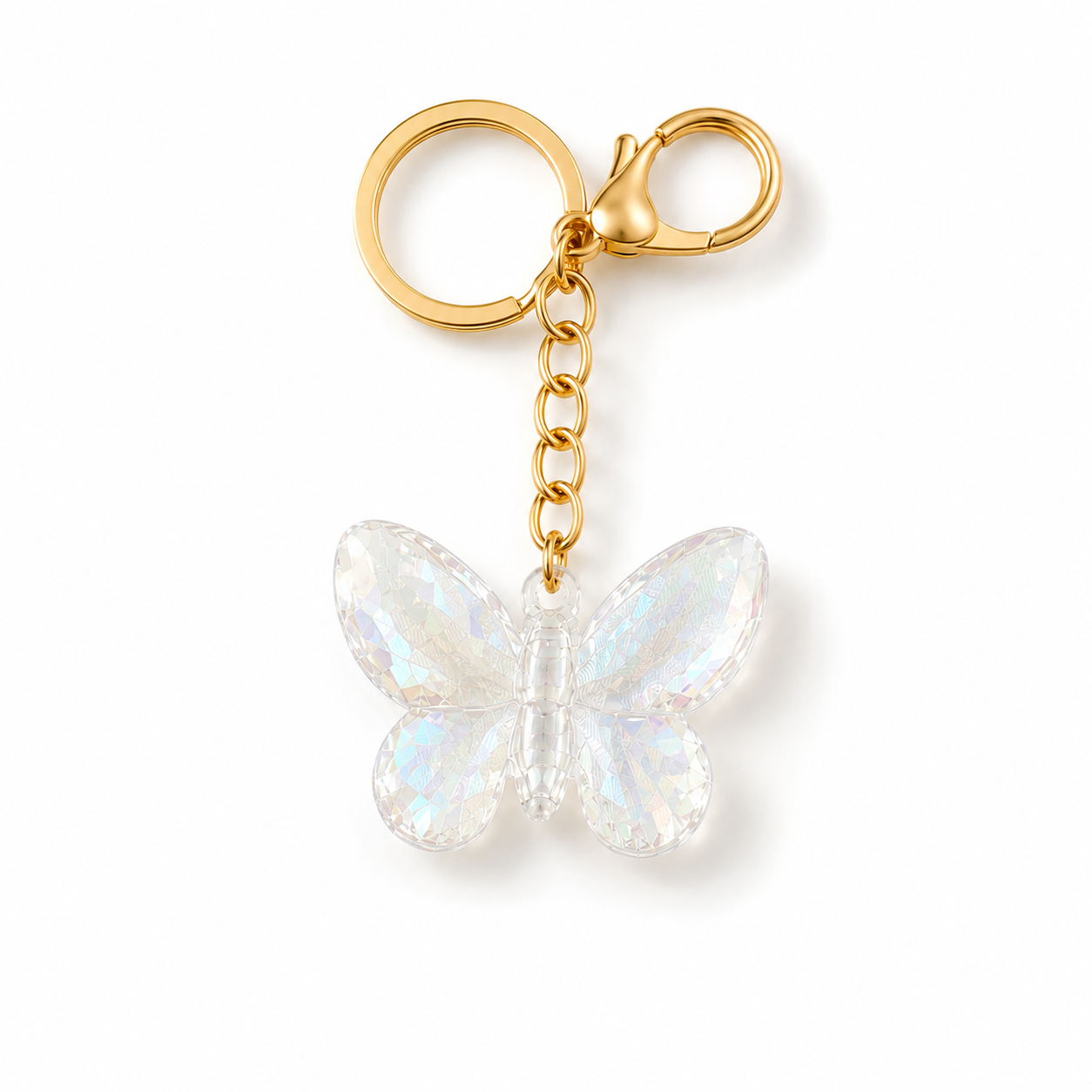 Flutter Glow Butterfly Keychain