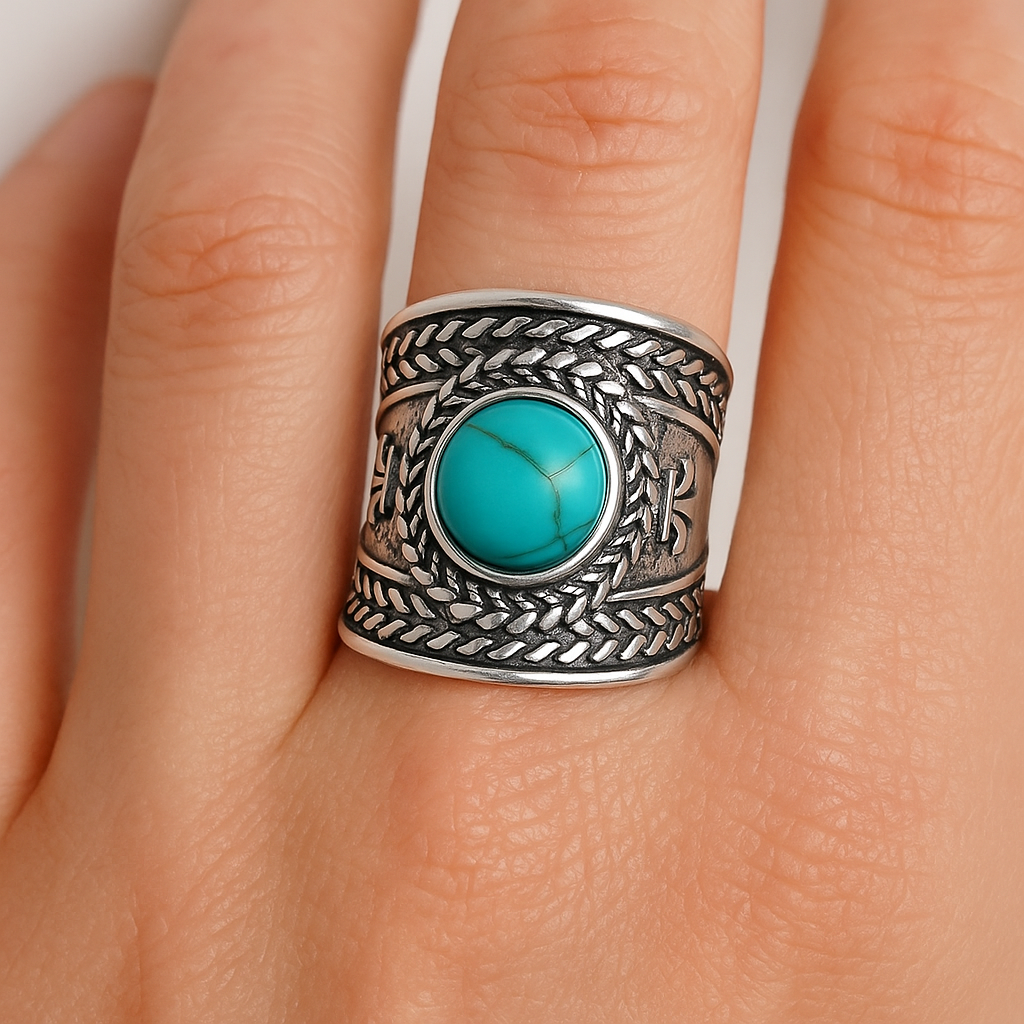 Turquoise Trail Cuff Ring