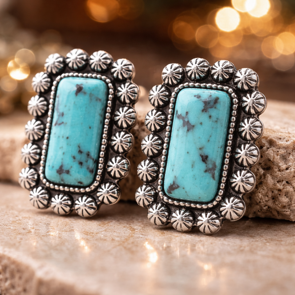Prairie Bloom Concho Earrings