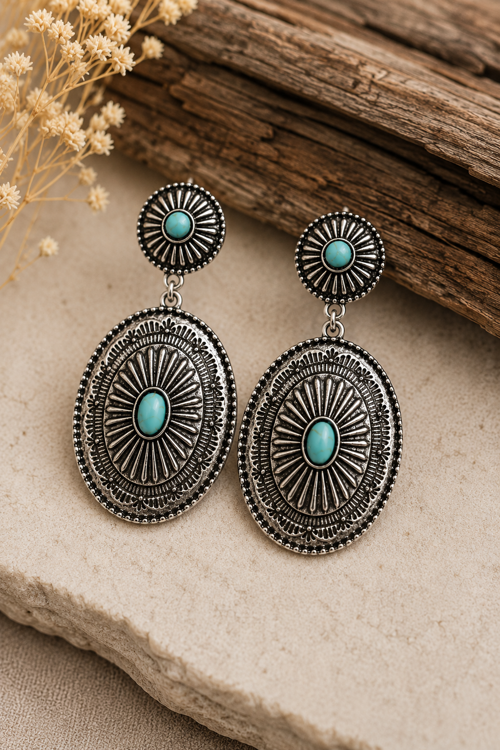 Blue Mesa Concho Drop Earrings