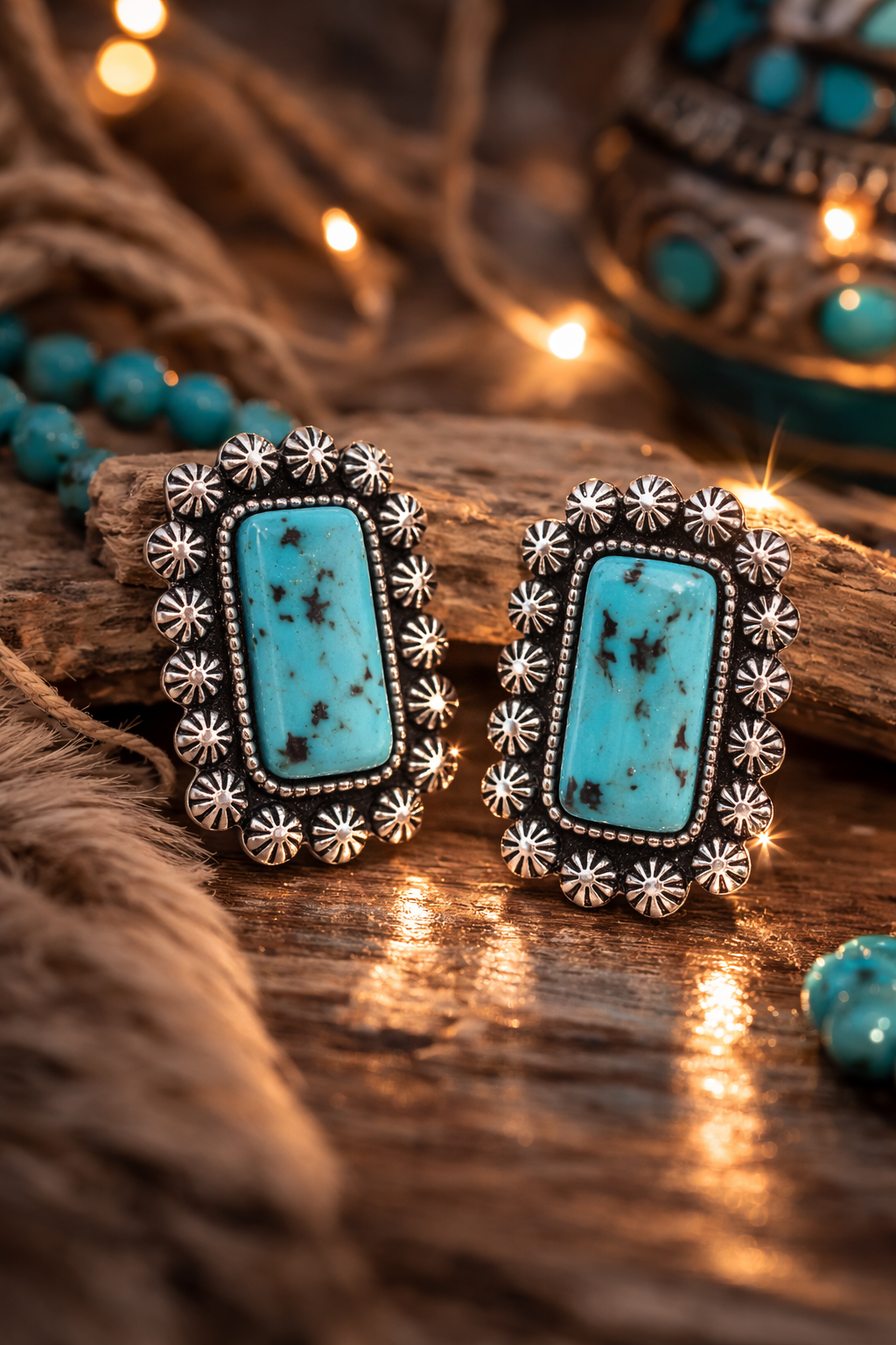 Prairie Bloom Concho Earrings