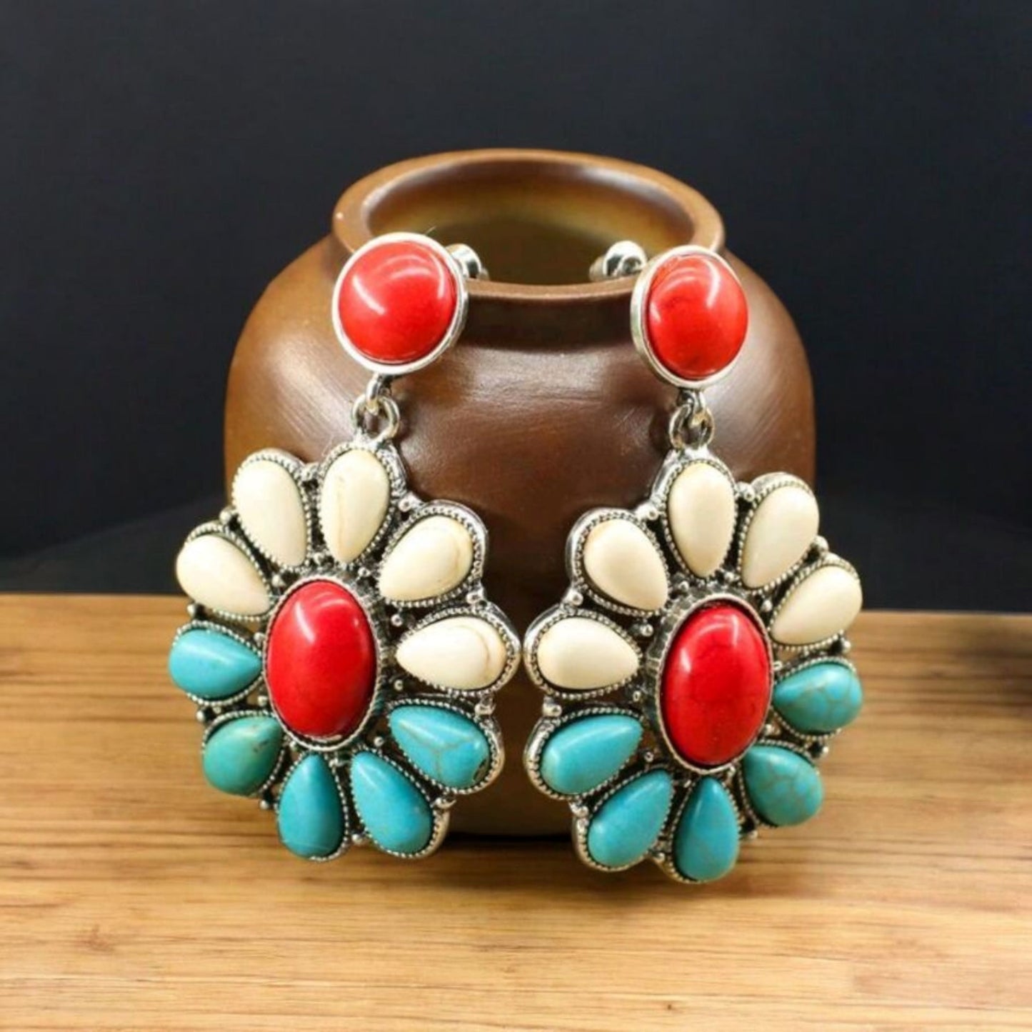 Stand For The Red, White & Blue Western Earrings