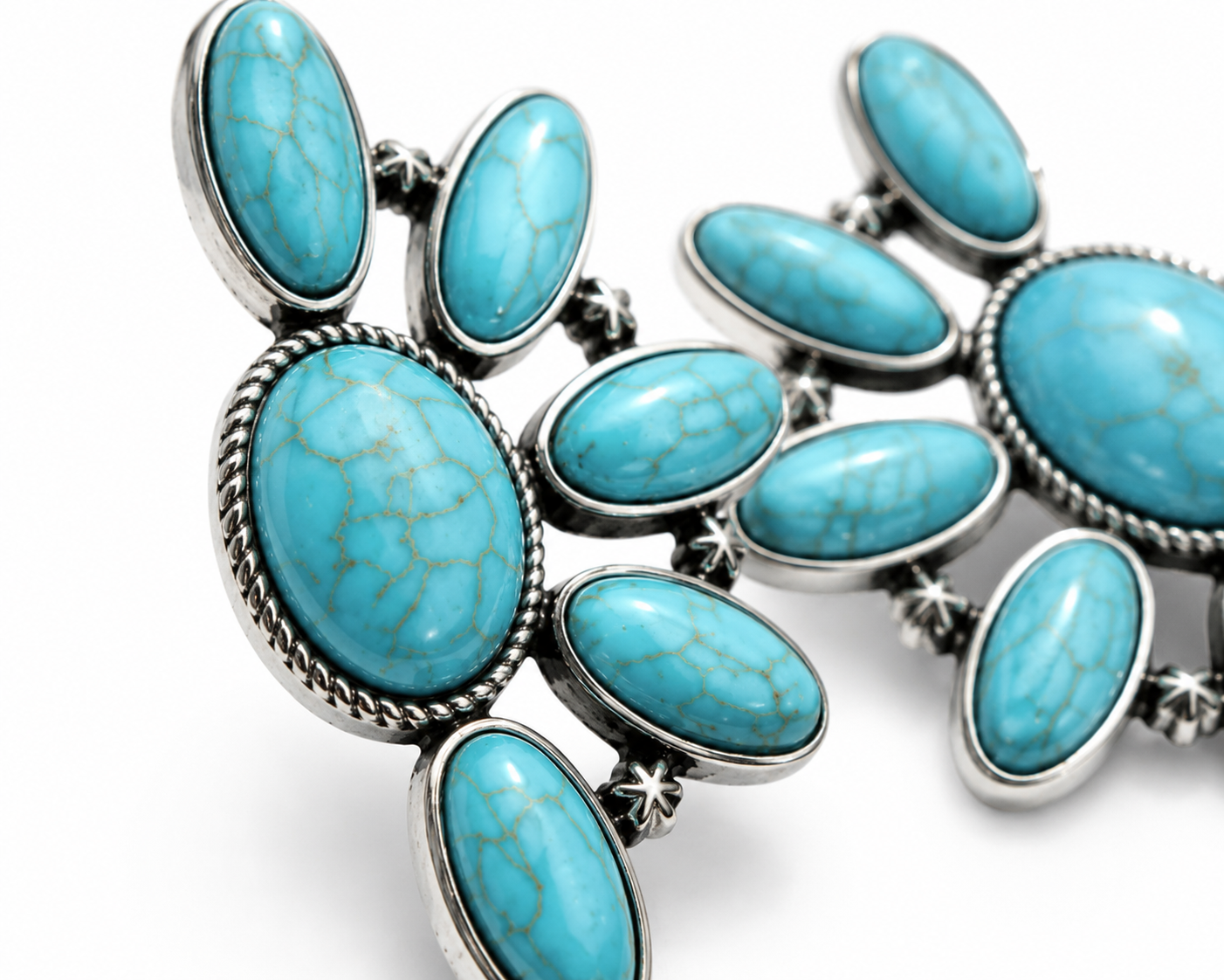 Arkansas Derby Inspired Turquoise Statement Earrings
