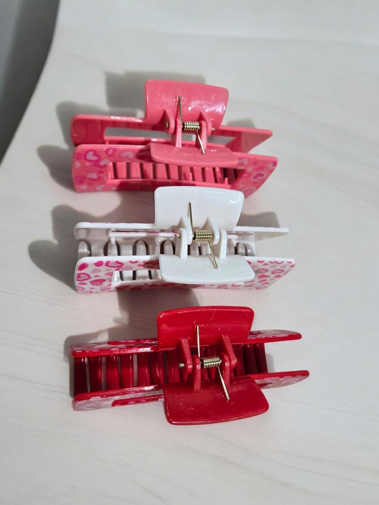 Falling In Love Oversized Valentine's Day Hair Claw Clips