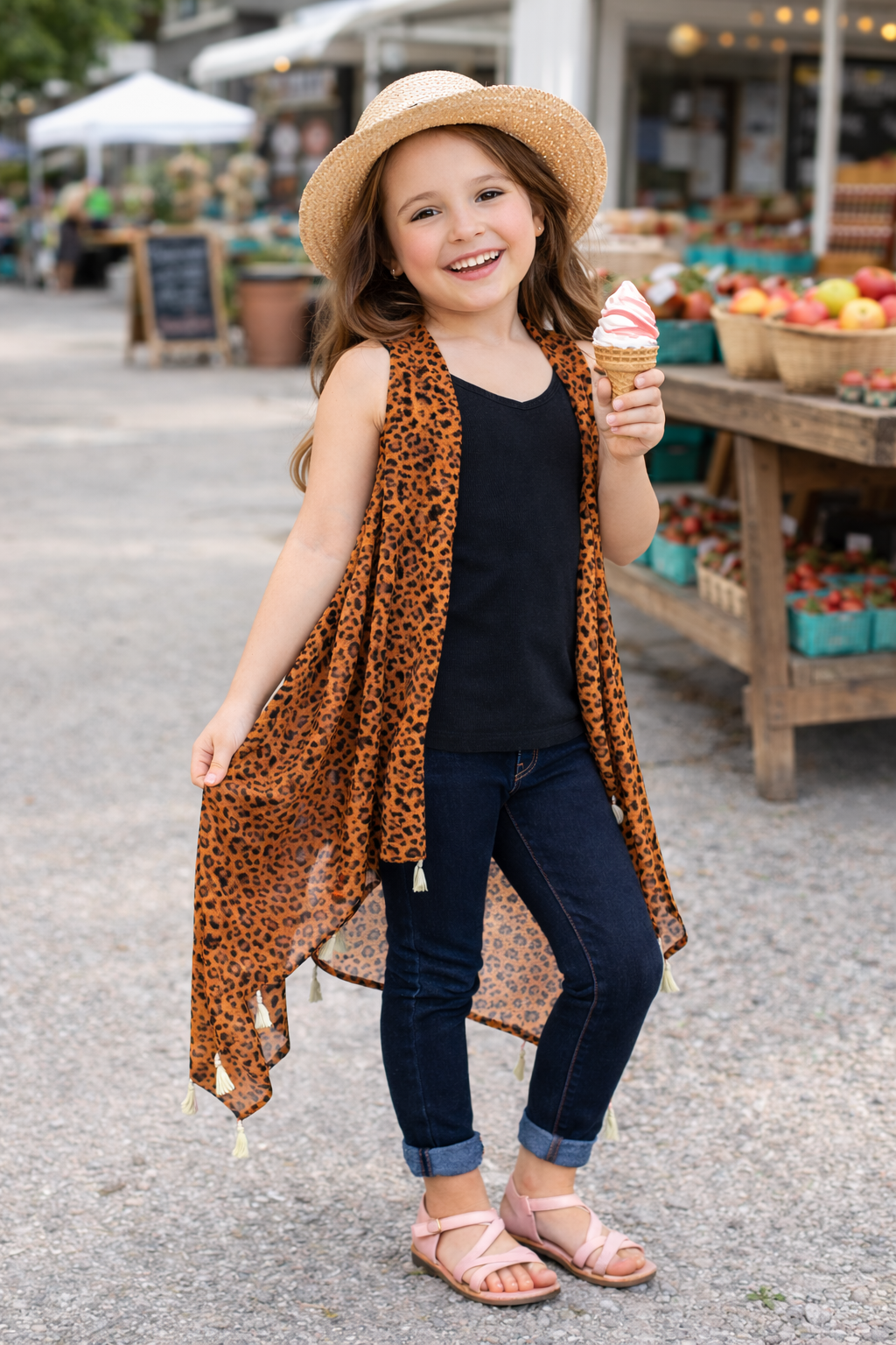Little Wild Heart Leopard Duster