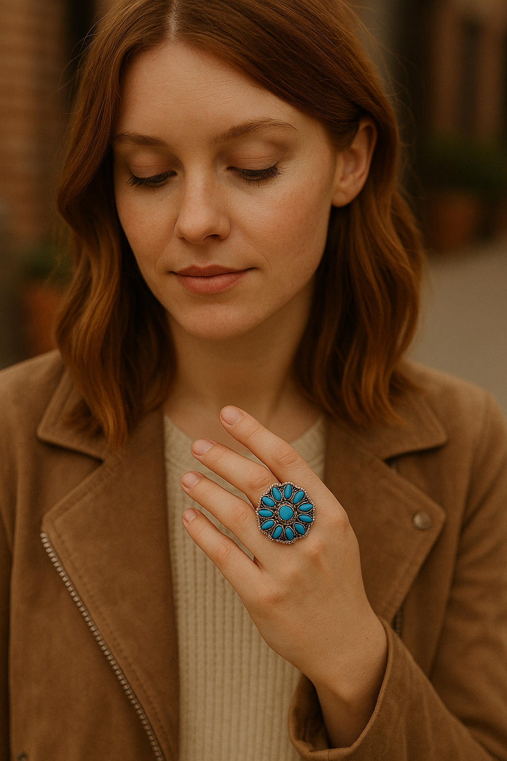 Turquoise Rodeo Bloom Ring