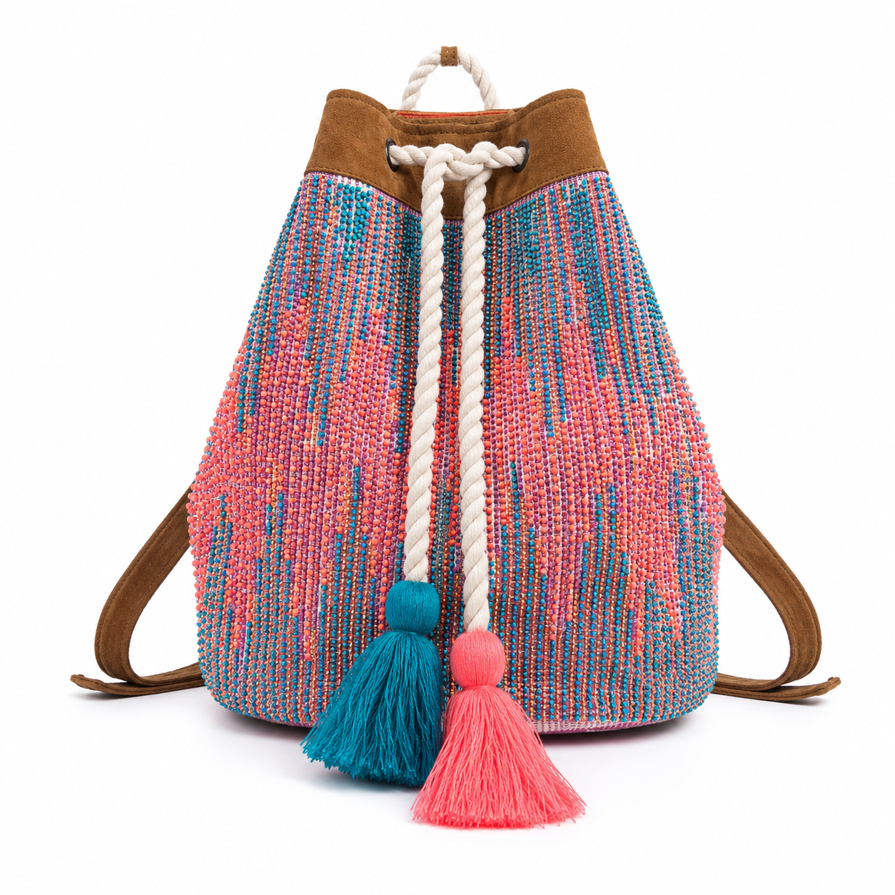 Sunset Trail Beaded Backpack | Coastal Cowgirl Boho Backpack