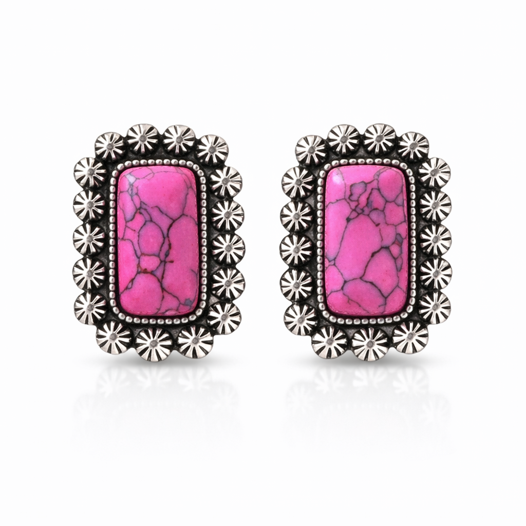 Prairie Bloom Concho Earrings