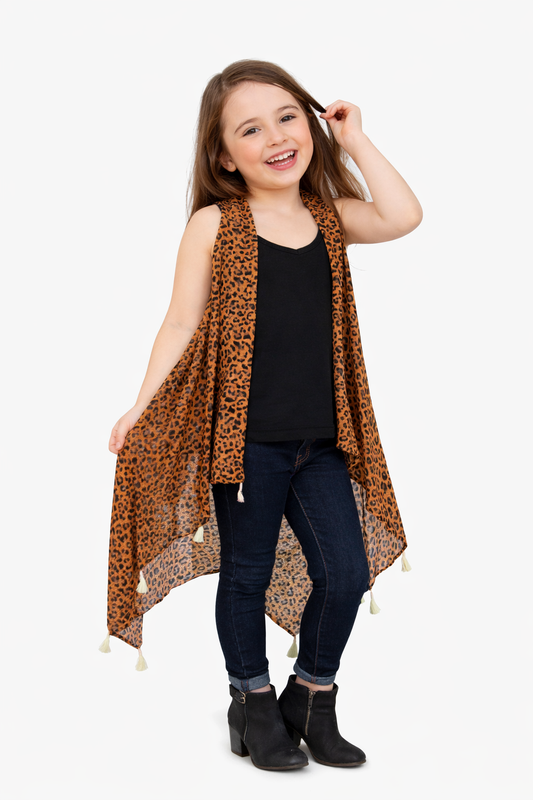 Little Wild Heart Leopard Duster