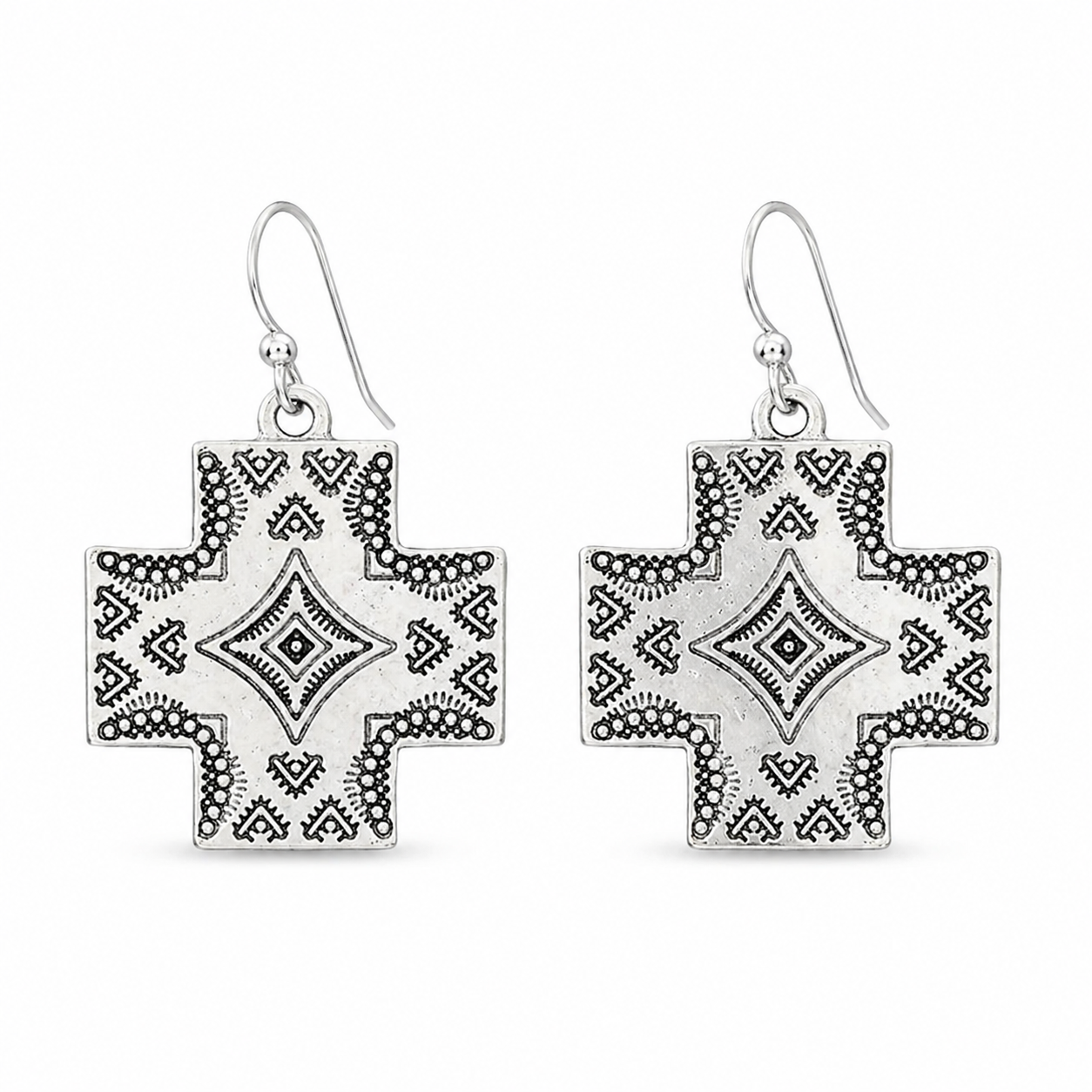 Outlaw Grace Cross Earrings