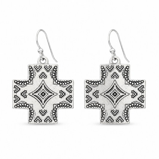 Outlaw Grace Cross Earrings
